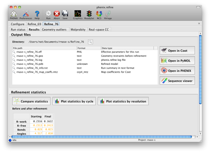 Experimental phasing in the AutoSol GUI